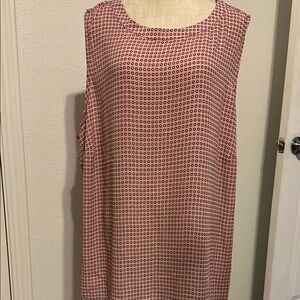 Women’s Plus Loft Sleeveless Geometric Print shirt  - Pink